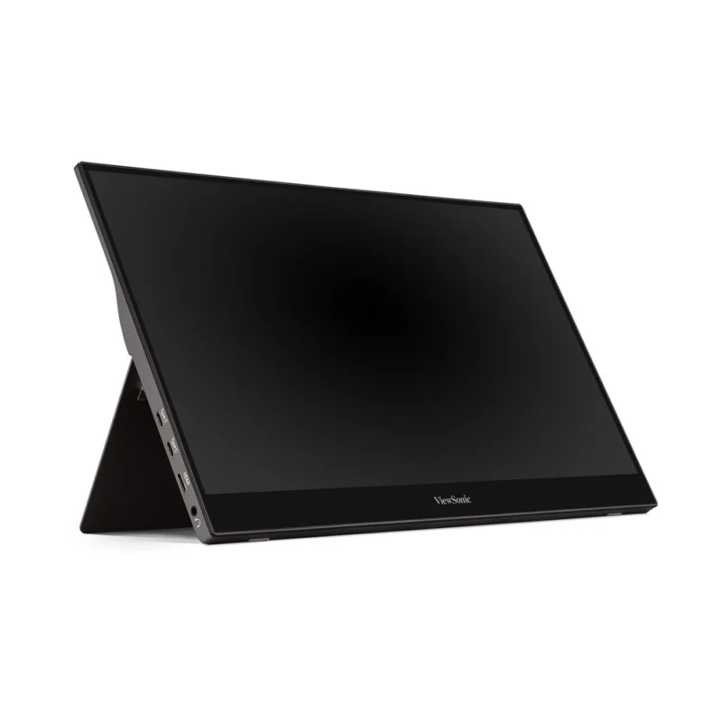 ViewSonic ULTRA-PORTABLE Monitor | TD1655 | Easily extend | One-cable solution for audiovisual | power, touch signal transmission | Flexible display setup |  work at any angle | Compact size | light weight | highly portable Sturdy durable design |Anti-slip Cover |  Pivot-able Display