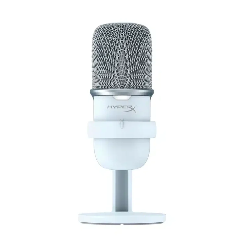 HyperX SoloCast Wired USB Condenser Gaming Microphone WHITE