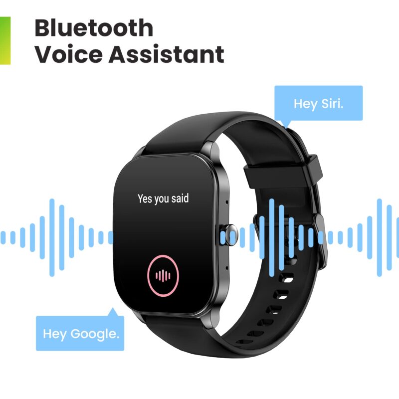 Amazfit Pop 3S (Smartwatch with 1.96″ AMOLED Display, BT Calling, SpO2, 12-Day Battery Life, AI Voice Assistance, 100 Sports Modes)