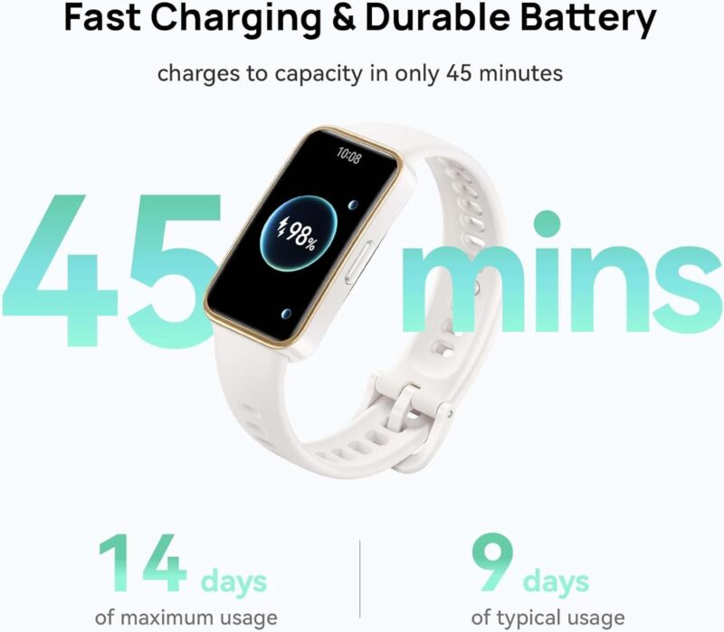 Huawei Band 9 (Comfortable All-Day Wearing, Sleep Tracking, Vital Sign Tracking Fast Charging & Durable Battery, Intelligent Brightness Adjustments, Compatible with Android & iOS)