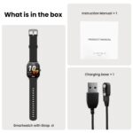 Amazfit Pop 3S (Smartwatch with 1.96″ AMOLED Display, BT Calling, SpO2, 12-Day Battery Life, AI Voice Assistance, 100 Sports Modes)
