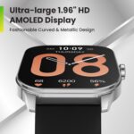 Amazfit Pop 3S (Smartwatch with 1.96″ AMOLED Display, BT Calling, SpO2, 12-Day Battery Life, AI Voice Assistance, 100 Sports Modes)