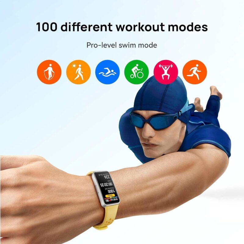 Huawei Band 9 (Comfortable All-Day Wearing, Sleep Tracking, Vital Sign Tracking Fast Charging & Durable Battery, Intelligent Brightness Adjustments, Compatible with Android & iOS)