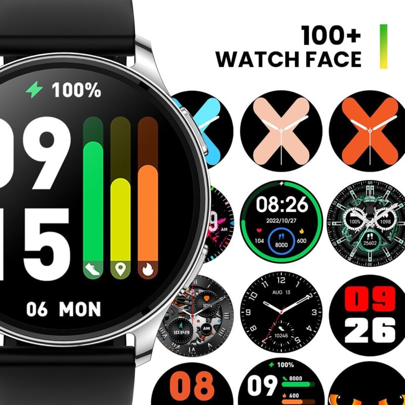 Amazfit Pop 3R (1.43″ Smartwatch, AMOLED Display, Bluetooth Calling, SpO2, 12-Day Battery Life, AI Assistant, 100 Sports Modes)