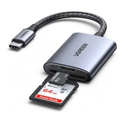 UGREEN USB-C High Speed 2-in-1 Card Reader (80888)