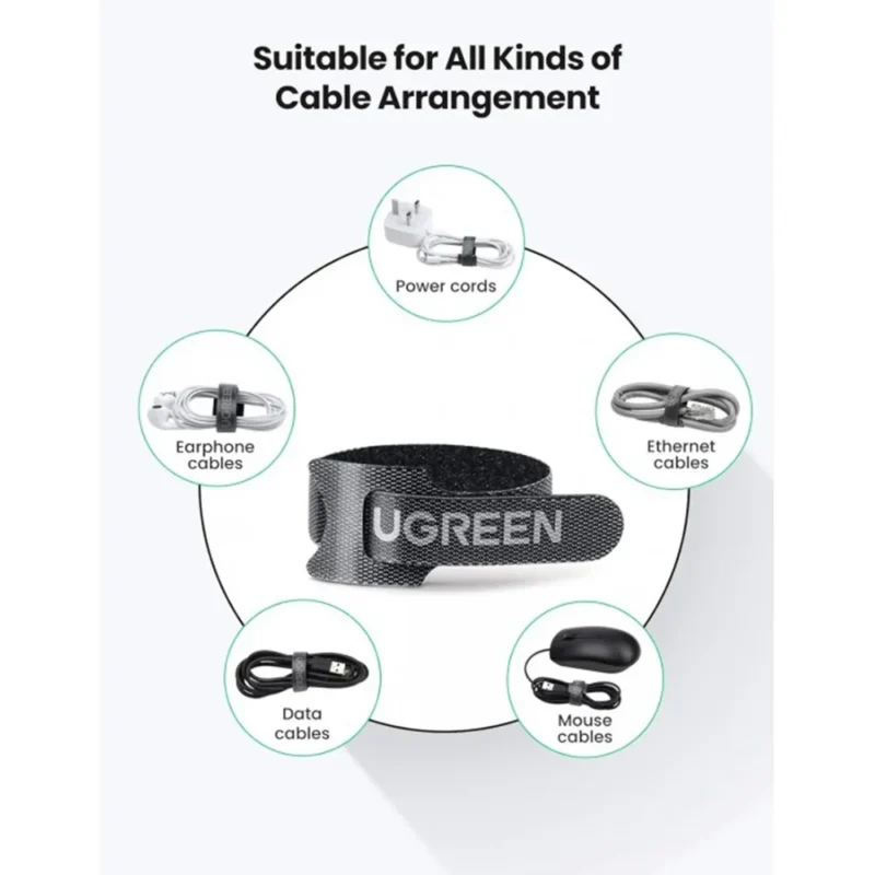 UGREEN Cable Management Tie (Pack of 20)