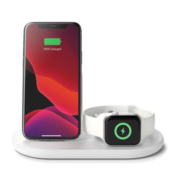 Belkin BoostCharge 3-in-1 Wireless Charger for Apple Devices (WIZ001VFWH)
