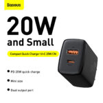 Baseus Compact Quick Charger U+C 20W