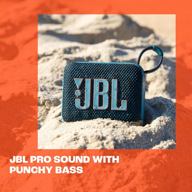 JBL Go 4 (Ultra-Portable, Waterproof and Dustproof Bluetooth Speaker, Big Pro Sound with Punchy bass)