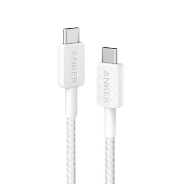 Anker 322 USB-C to USB-C Cable (White) | Charge & Sync Cable