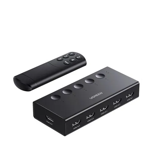 UGREEN 5 Ports HDMI Splitter with Remote Control (90512)