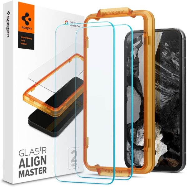 Spigen [GlasTR AlignMaster] | Screen Protector For Google Pixel 8a (Pack of 2)