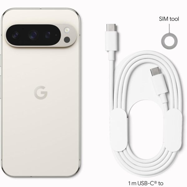Google Pixel 9 Pro XL 128GB [Used] (Android Smartphone with 16GB RAM, Google Gemini, Triple Rear Camera System, and 6.8″ Super Actua Display)