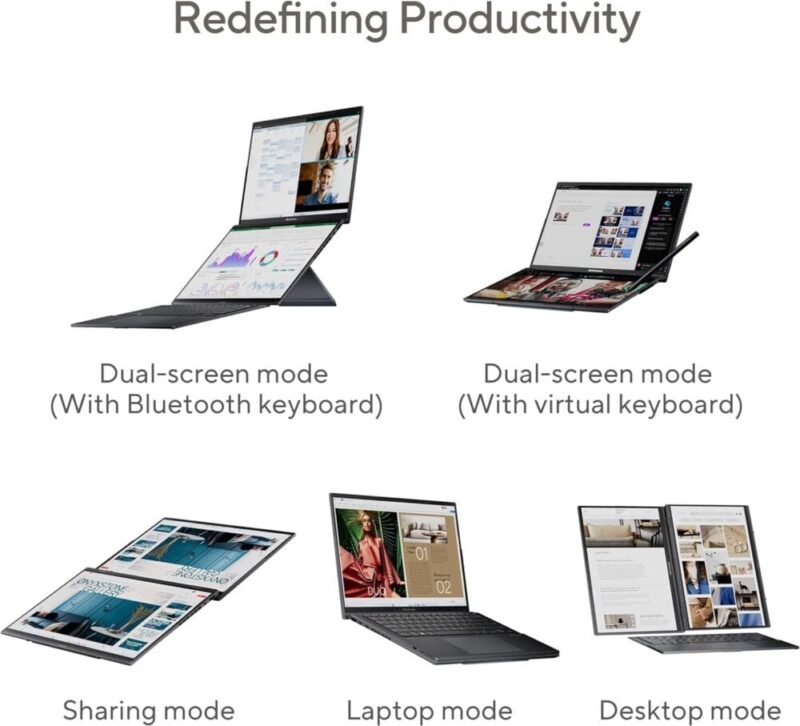 Asus Zenbook Duo (2024) UH8406MA-PS99T | Intel Core Ultra 9-185H, 32GB/1TB, 14-inch
