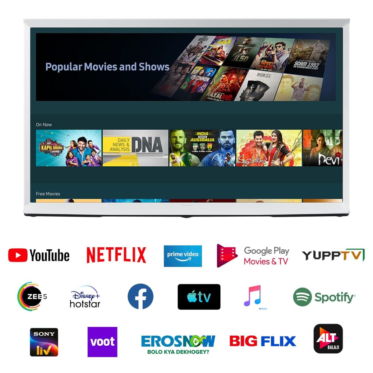 Samsung The Serif LS01B (2022) | 55-inch 4K QLED Smart TV with TizenOS