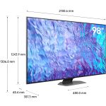 Samsung Q80C (2023) | 98-inch 4K QLED Smart TV with TizenOS