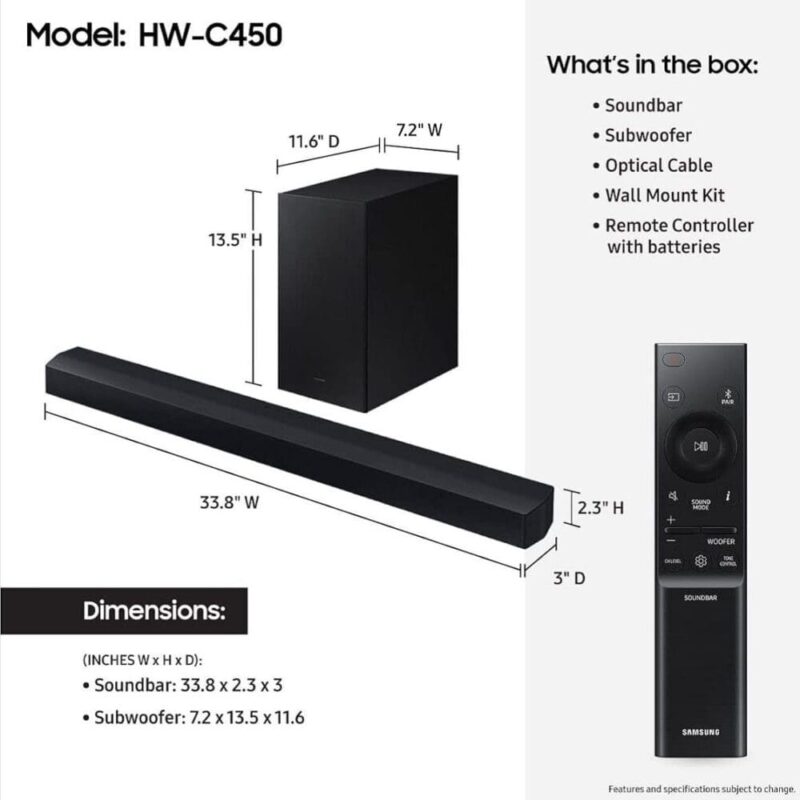 Samsung C-Series Soundbar HW-C450