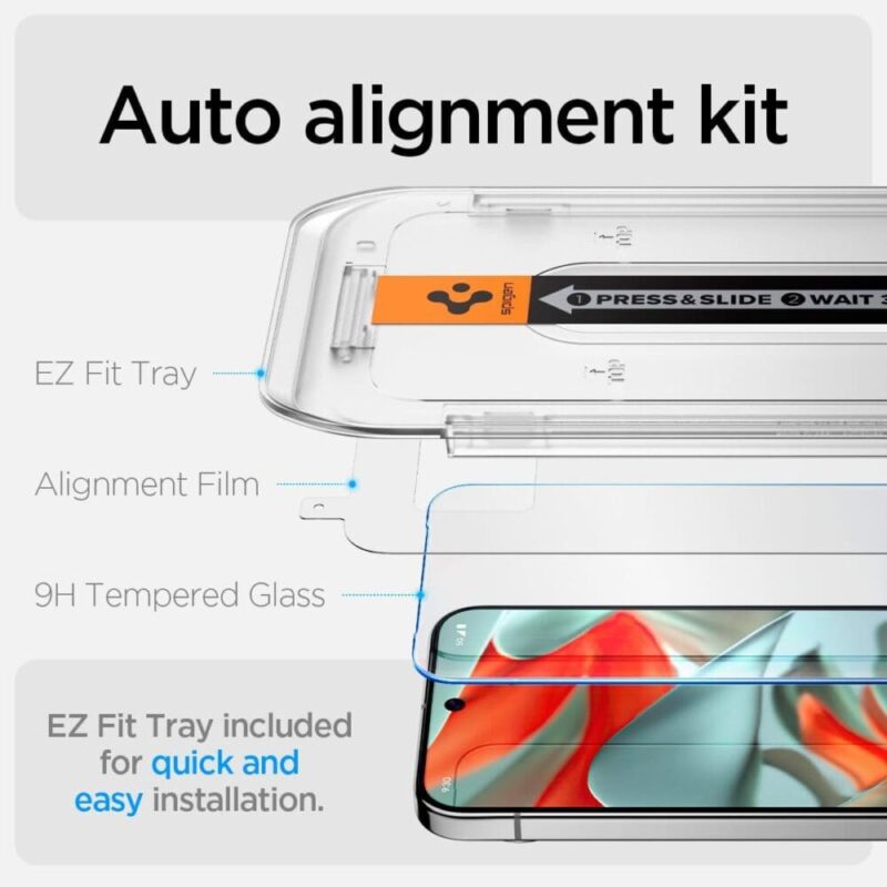 Spigen [GlasTR EZ FIT] | Tempered Glass Screen Protector For Google Pixel 9 Pro XL