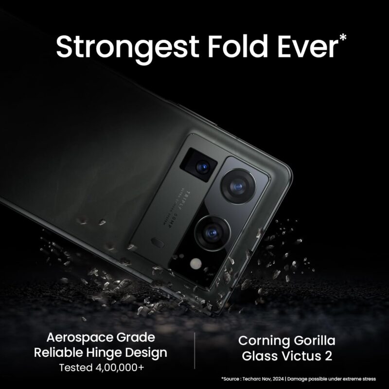 Tecno Phanton V Fold 2 12GB/512GB (Strong Build, Large 5750mAh Battery, 50MP Camera with OIS, 70W Charging) | Free V-Pen, Power Bank and Bag
