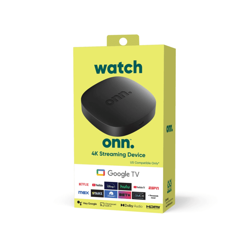 Onn. 4K | Streaming Box with Google TV