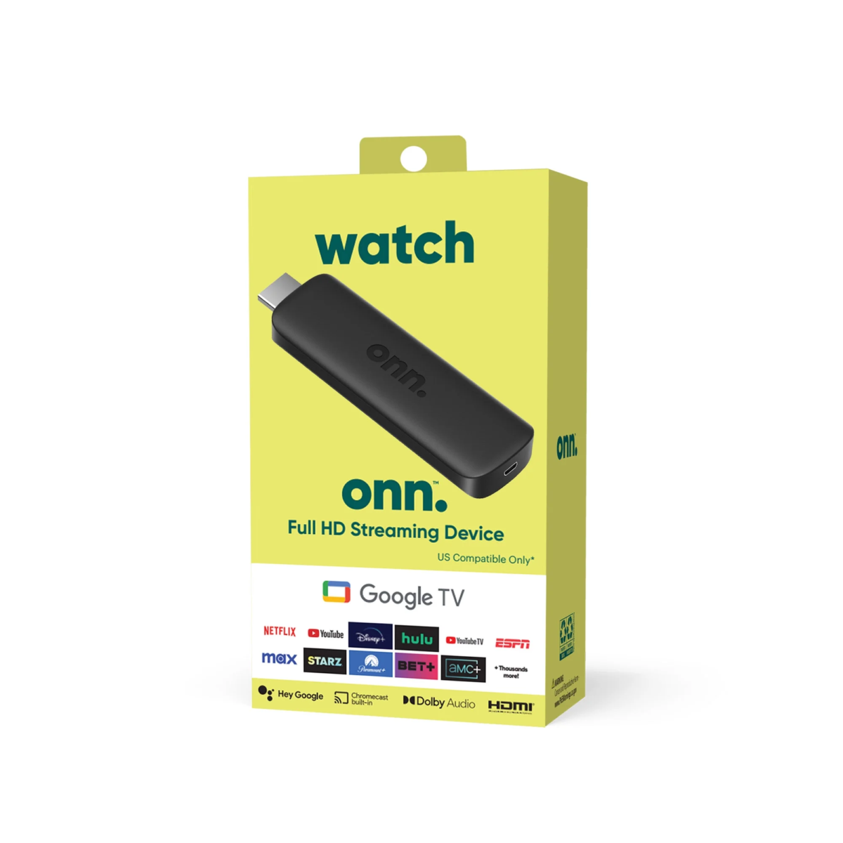 Onn. Full HD | Streaming Stick with Google TV