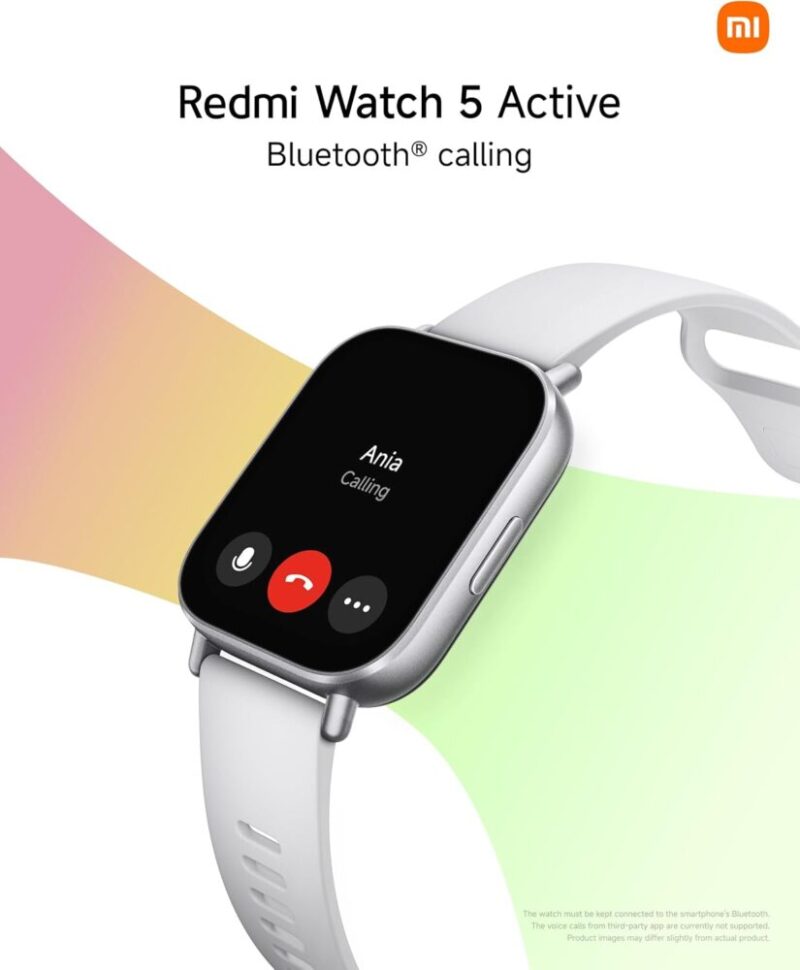 Redmi Watch 5 Active (2.0″ LCD, 18 Days of Battery Life, 140+ Sports Modes, 5ATM Waterproof, Bluetooth Calling, Fitness-Tracker)