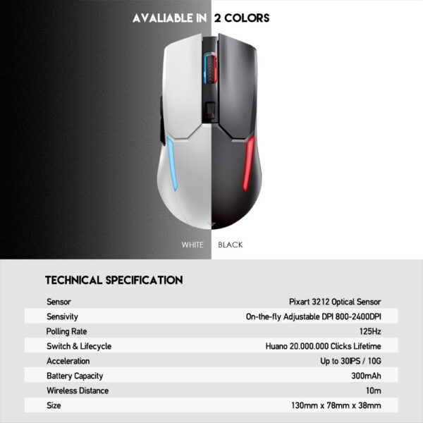 Fantech Venom II WGC2 | Wireless Gaming Mouse