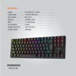 Porodo TKL (PDX222) | Wired Mechanical Gaming Keyboard