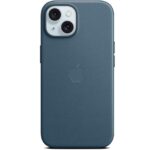 Apple – iPhone 15 FineWoven Case with MagSafe – Pacific Blue