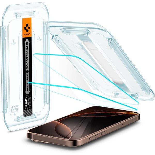 Spigen [GlasTR EZ FIT] | Tempered Glass Screen Protector For Apple iPhone 16 Pro Max