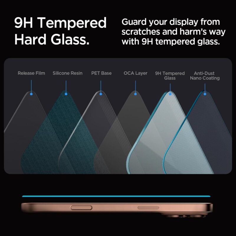 Spigen [GlasTR EZ FIT] | Tempered Glass Screen Protector For Apple iPhone 16 Pro Max