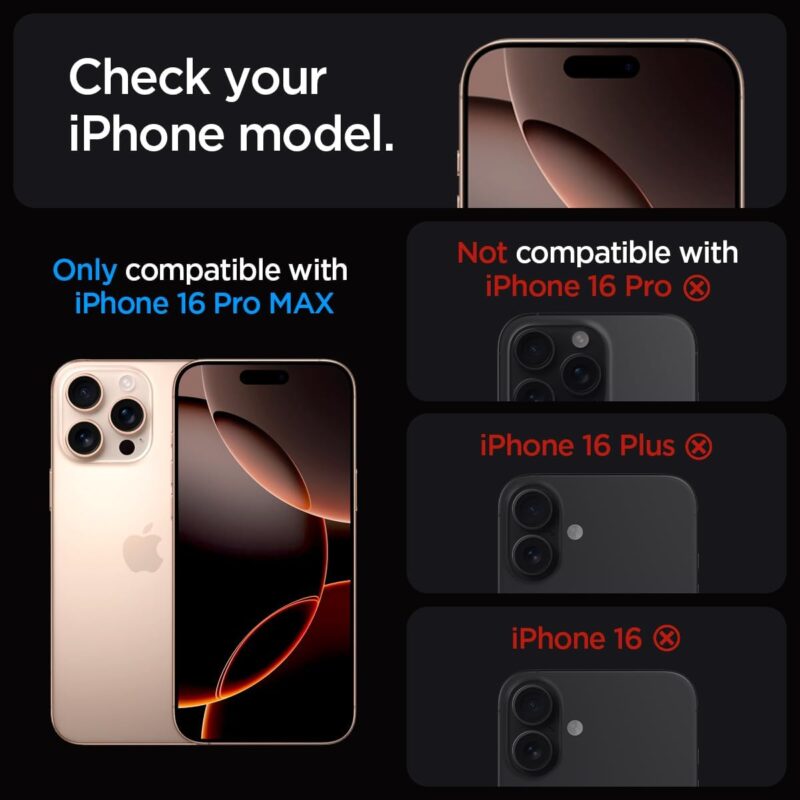 Spigen [GlasTR EZ FIT] | Tempered Glass Screen Protector For Apple iPhone 16 Pro Max