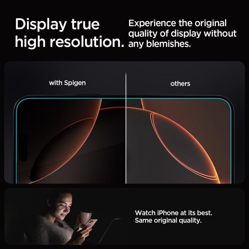 Spigen [GlasTR EZ FIT] | Tempered Glass Screen Protector For Apple iPhone 16 Pro Max