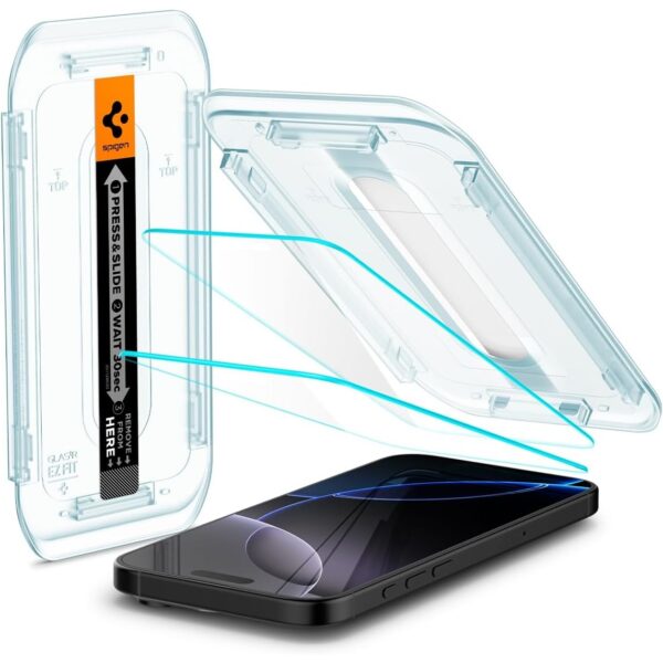 Spigen [GlasTR EZ FIT] | Tempered Glass Screen Protector For Apple iPhone 16 Pro