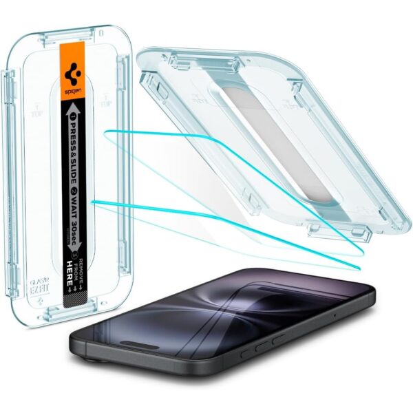 Spigen [GlasTR EZ FIT] | Tempered Glass Screen Protector For Apple iPhone 15/16