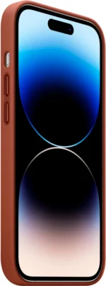 Apple – iPhone 14 Pro Leather Case with MagSafe – Umber