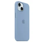 Apple – iPhone 15 Silicone Case with MagSafe – Winter Blue