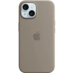 Apple – iPhone 15 Silicone Case with MagSafe – Clay