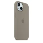 Apple – iPhone 15 Silicone Case with MagSafe – Clay