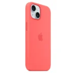 Apple – iPhone 15 Silicone Case with MagSafe – Guava