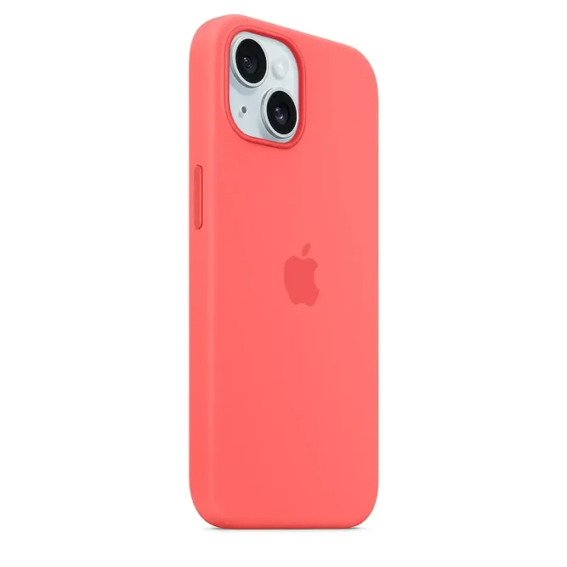 Apple – iPhone 15 Silicone Case with MagSafe – Guava