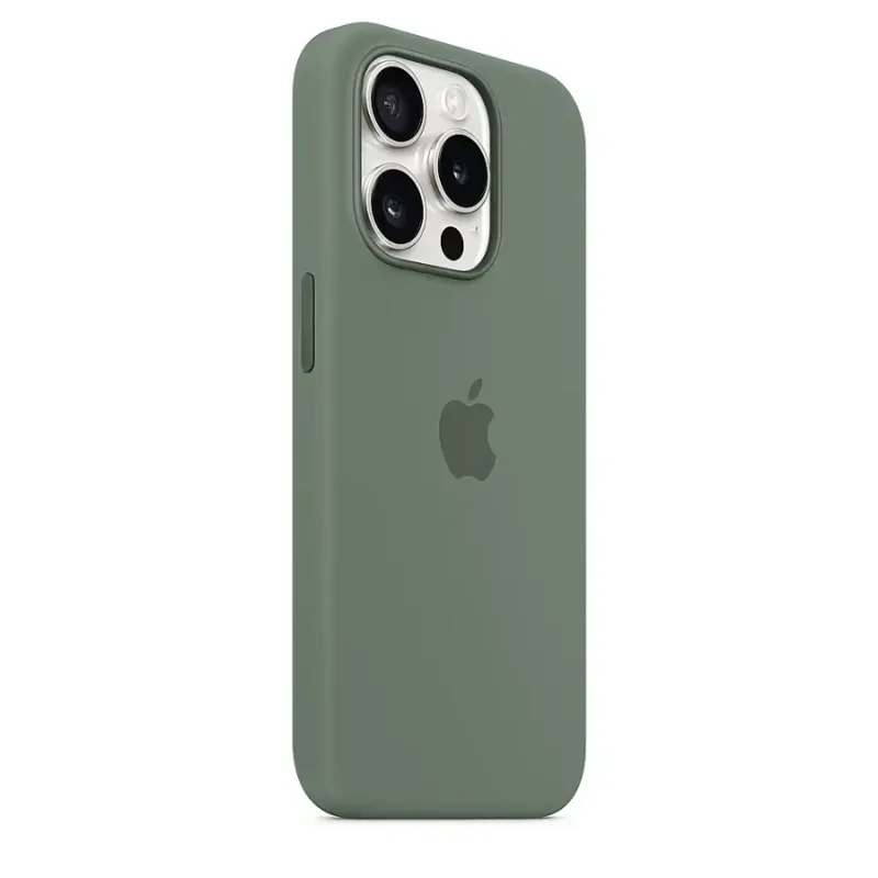 Apple – iPhone 15 Pro Silicone Case with MagSafe – Cypress
