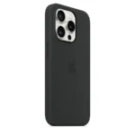 Apple – iPhone 15 Pro Silicone Case with MagSafe – Black
