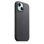 Apple – iPhone 15 FineWoven Case with MagSafe – Black