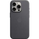 Apple – iPhone 15 Pro FineWoven Case with MagSafe – Black