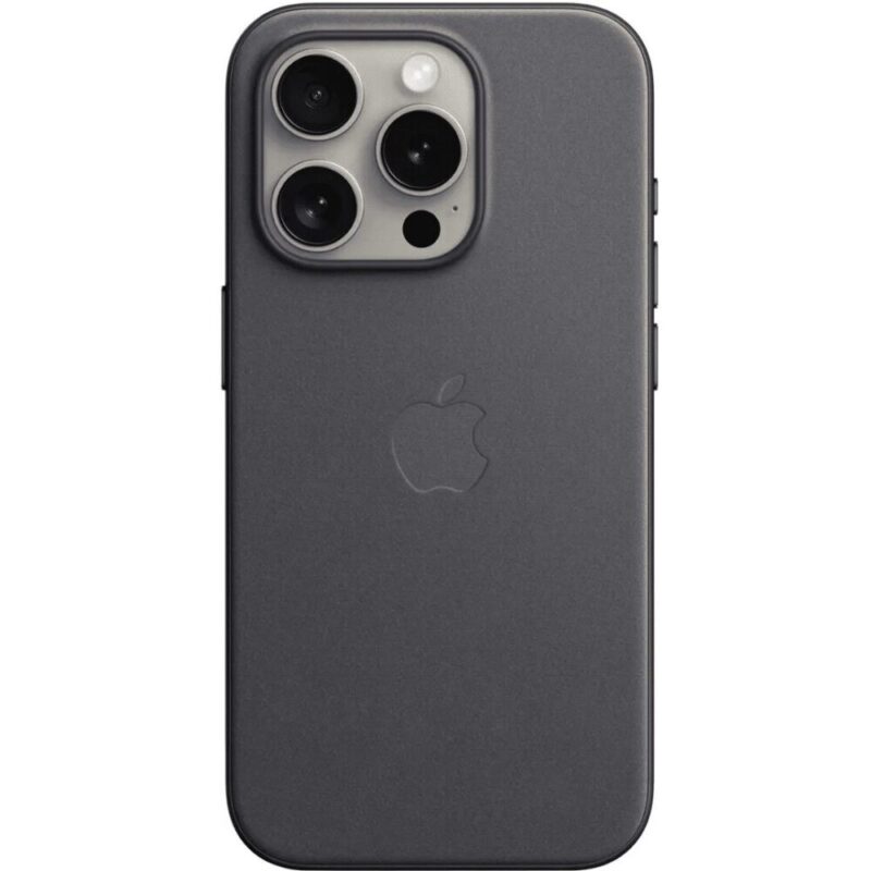 Apple – iPhone 15 Pro FineWoven Case with MagSafe – Black