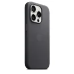 Apple – iPhone 15 Pro FineWoven Case with MagSafe – Black