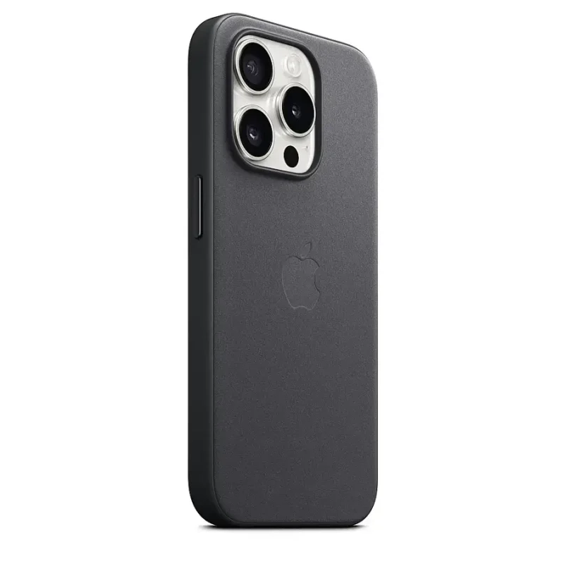 Apple – iPhone 15 Pro FineWoven Case with MagSafe – Black