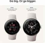 Google Pixel Watch 3 – Matte Black Case with Obsidian Active Band (41/45mm, Heart Rate Tracking, Fitbit Advanced, Fitness Insights, 24-Hour Battery)
