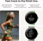 Google Pixel Watch 3 – Matte Black Case with Obsidian Active Band (41/45mm, Heart Rate Tracking, Fitbit Advanced, Fitness Insights, 24-Hour Battery)